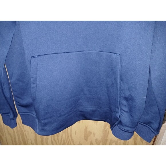 Under Armour Hoodie Loose Fit Cold Gear Blue Athletic Drawstrings Mens Sz Large - Picture 10 of 16